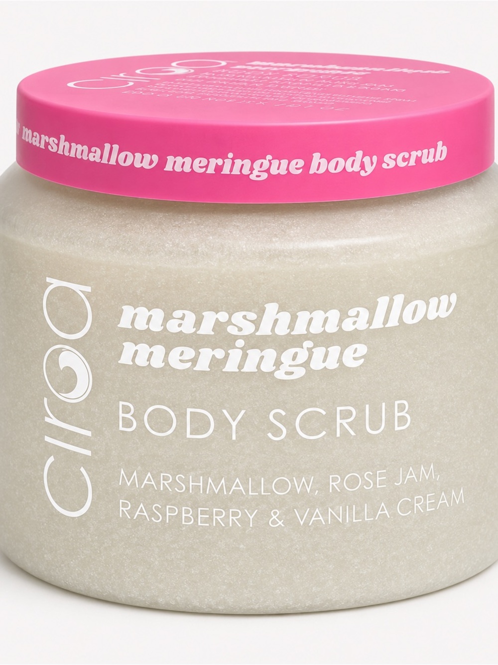 Ciroa Marshmallow Meringue Body Scrub Raspberry Vanilla 21.1 oz New